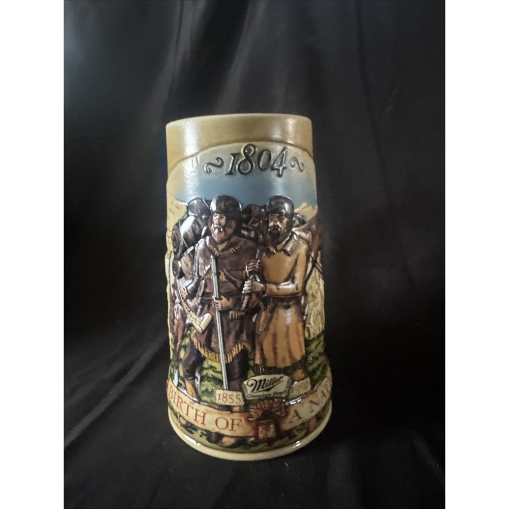 Birth of a Nation Beer Stein /Lewis & Clark Expedition 1804 Miller Draft